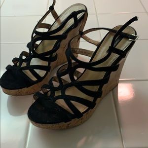 Black heel sandals